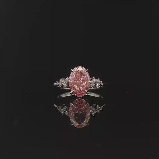 IGI Oval 2.53ct Fancy Vivid Pink VS1 - 15,900$ HKD